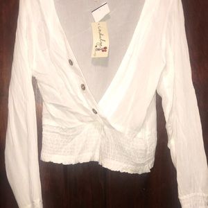 🦋Women white blouse